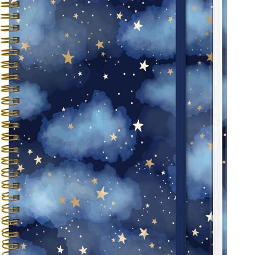 A5 Spiral Notebook, L-Starry Night, 140 Pages A5 Spiral Notebook, L-Starry Night, 140 Pages