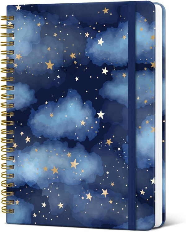 A5 Spiral Notebook, L-Starry Night, 140 Pages A5 Spiral Notebook, L-Starry Night, 140 Pages